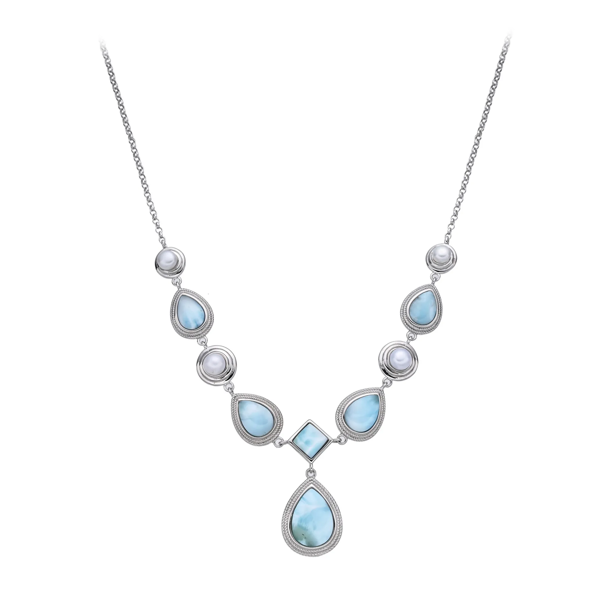 Larimar-Silbercollier