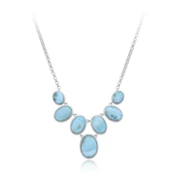 Larimar-Silbercollier