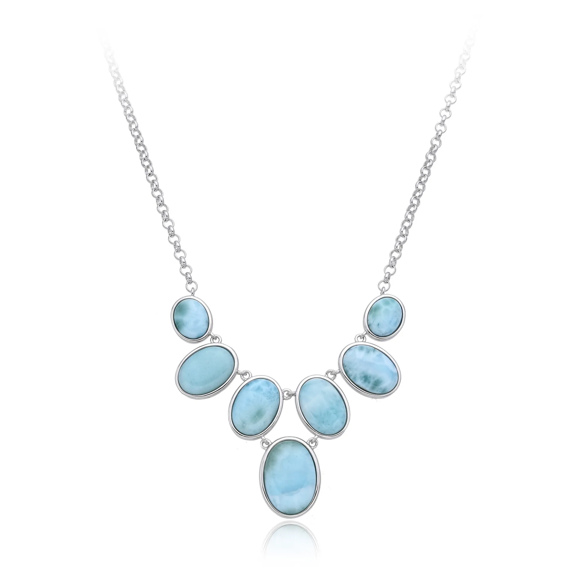 Larimar-Silbercollier
