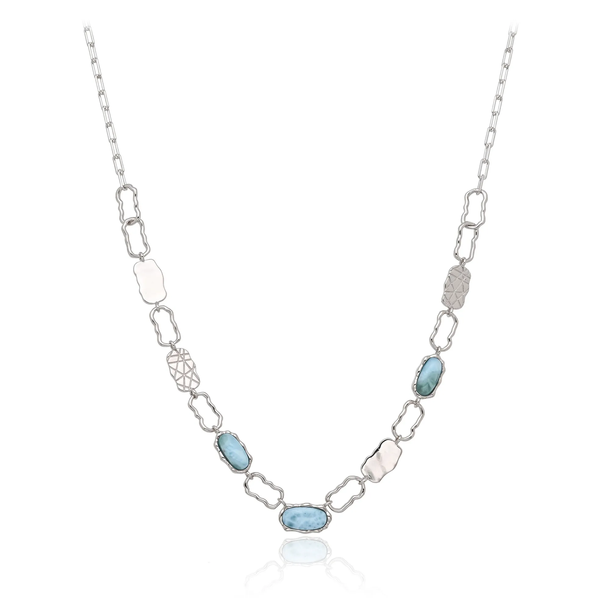 Larimar-Silbercollier