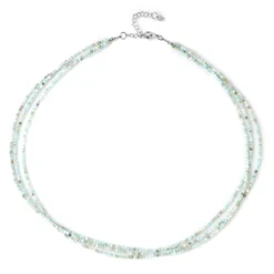 Larimar-Silberhalskette