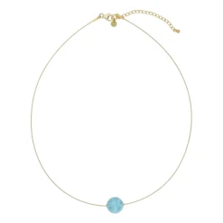 Larimar-Silberhalskette