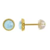 Larimar-Silberohrringe