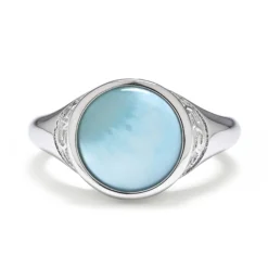 Larimar-Silberring