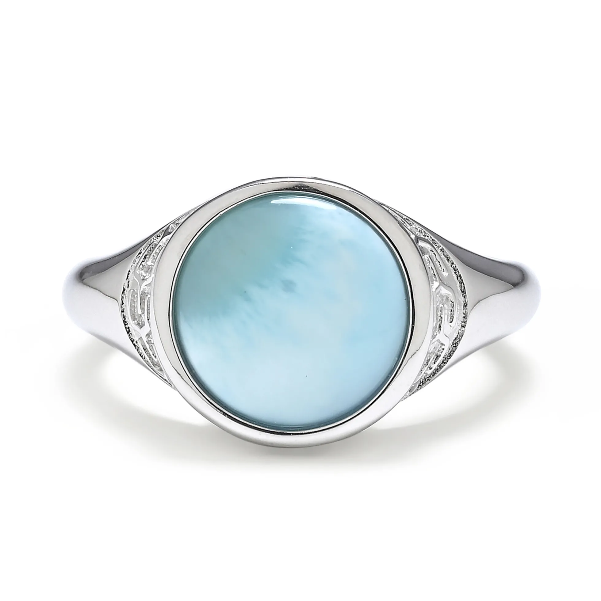 Larimar-Silberring