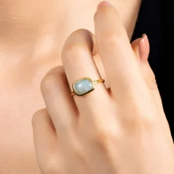Larimar-Silberring