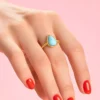 Larimar-Silberring