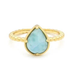 Larimar-Silberring