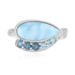 Larimar-Silberring