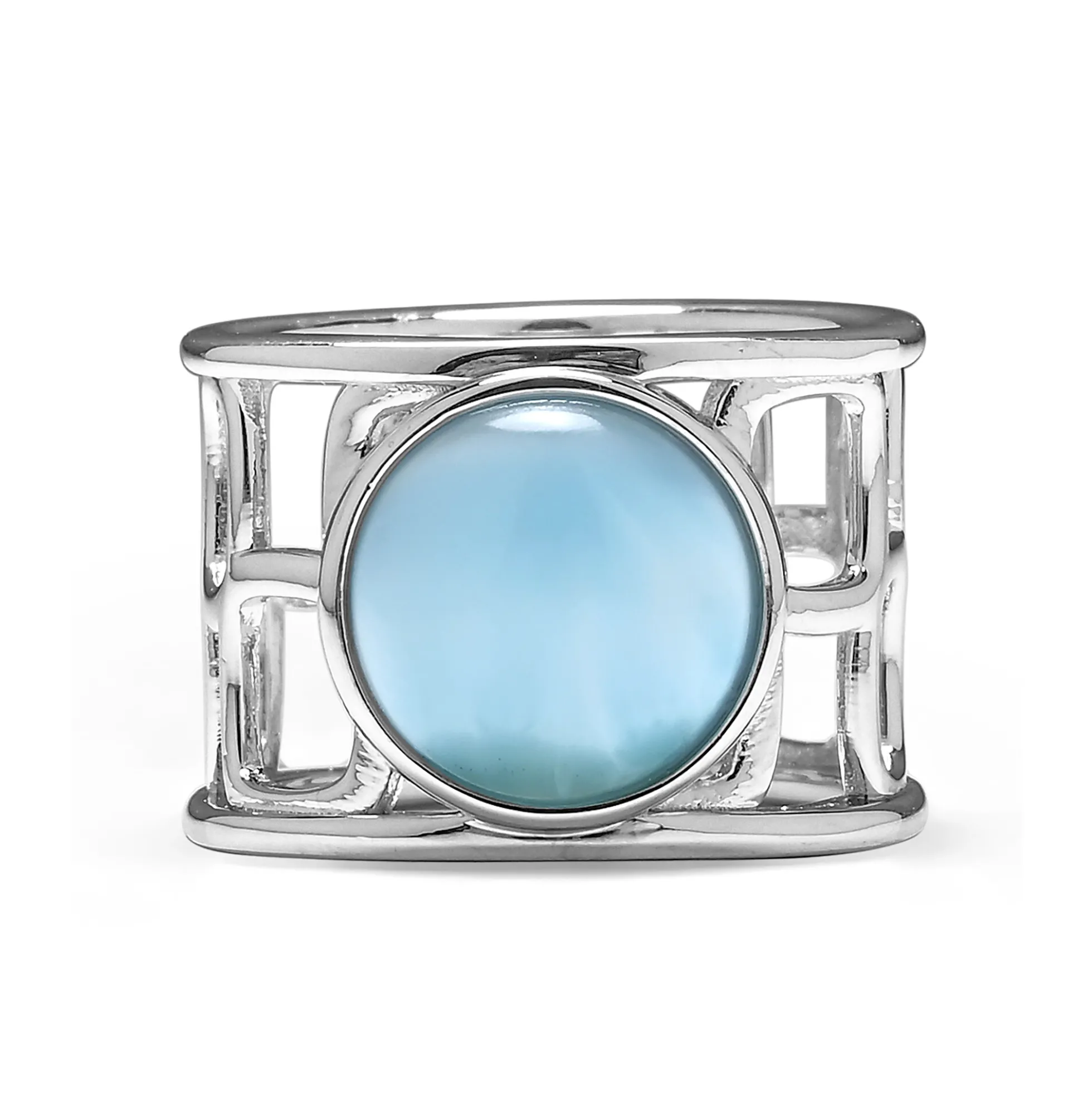 Larimar-Silberring