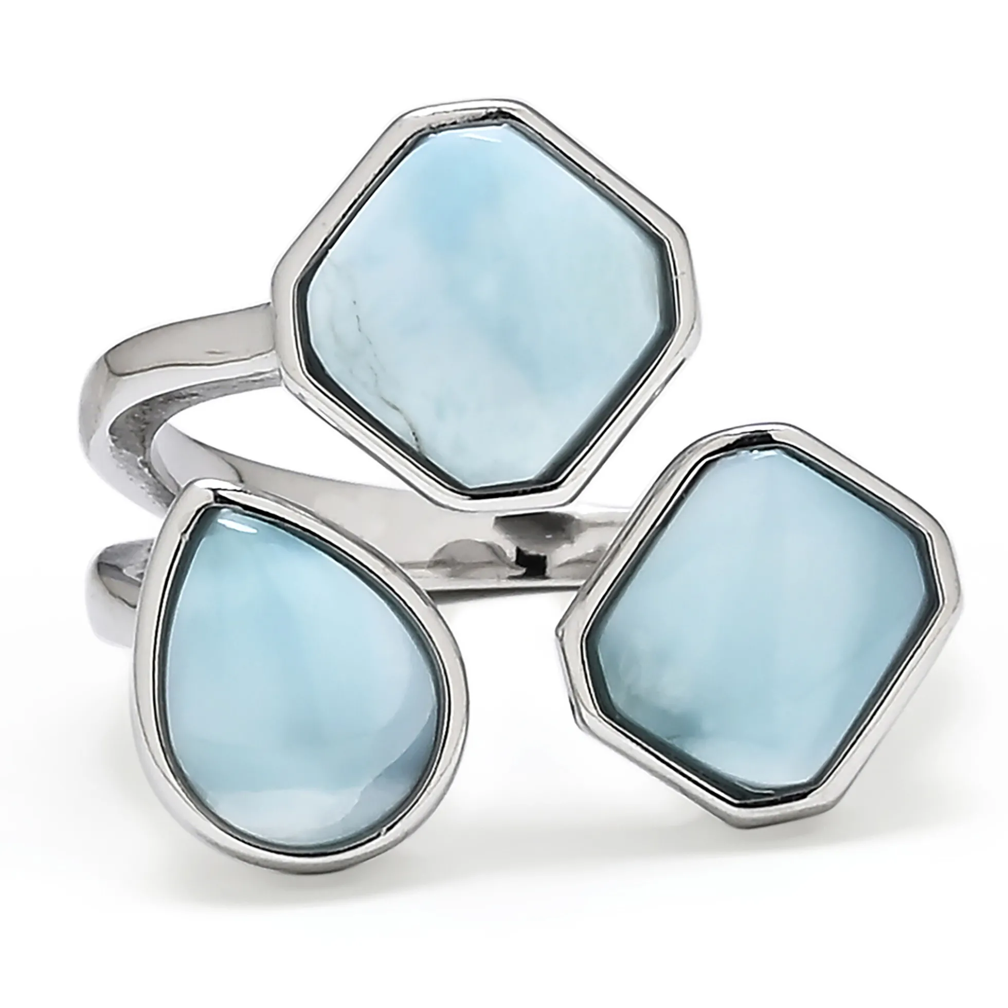 Larimar-Silberring