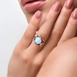Larimar-Silberring
