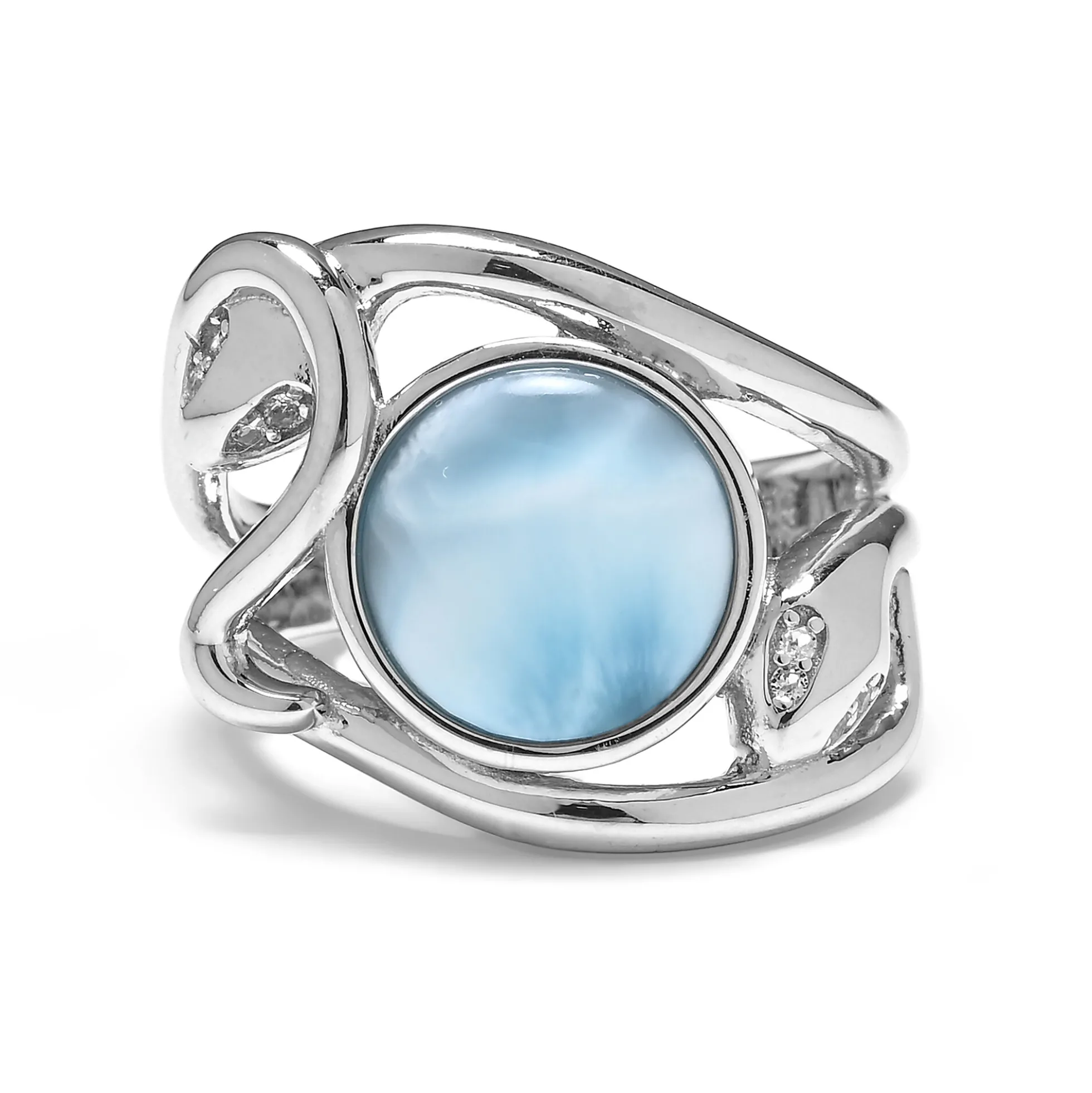 Larimar-Silberring