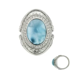 Larimar-Silberring