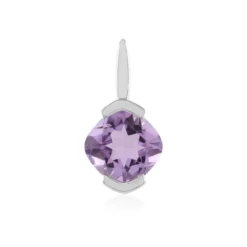 Lavendel-Amethyst-Silberanhänger