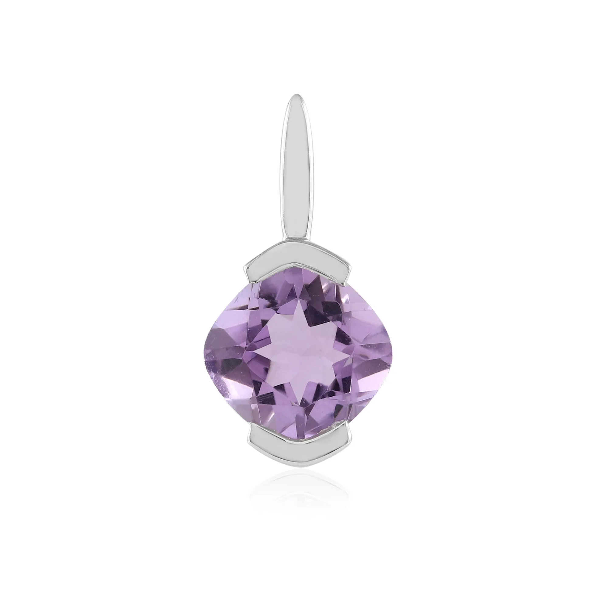 Lavendel-Amethyst-Silberanhänger