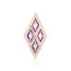 Lavendel-Amethyst-Silberanhänger