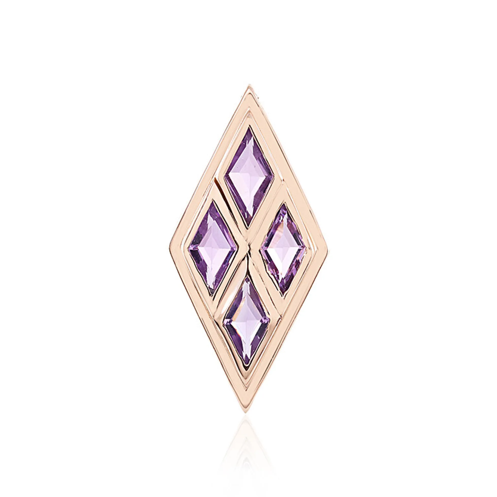 Lavendel-Amethyst-Silberanhänger