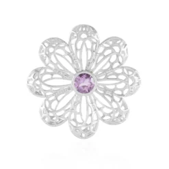 Lavendel-Amethyst-Silberanhänger
