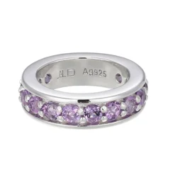 Lavendel-Amethyst-Silberanhänger