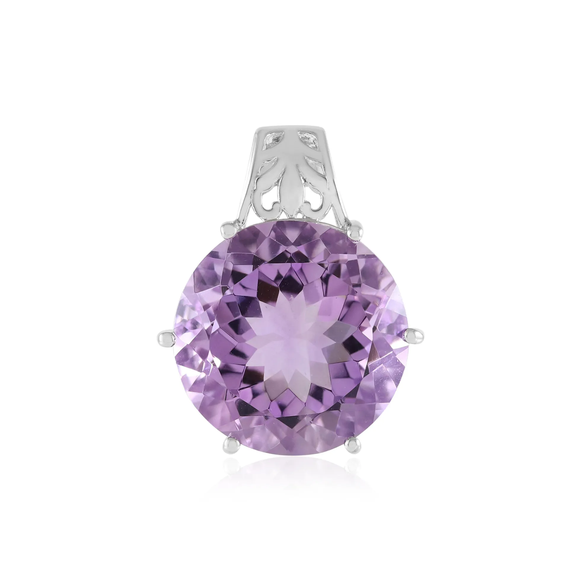 Lavendel-Amethyst-Silberanhänger