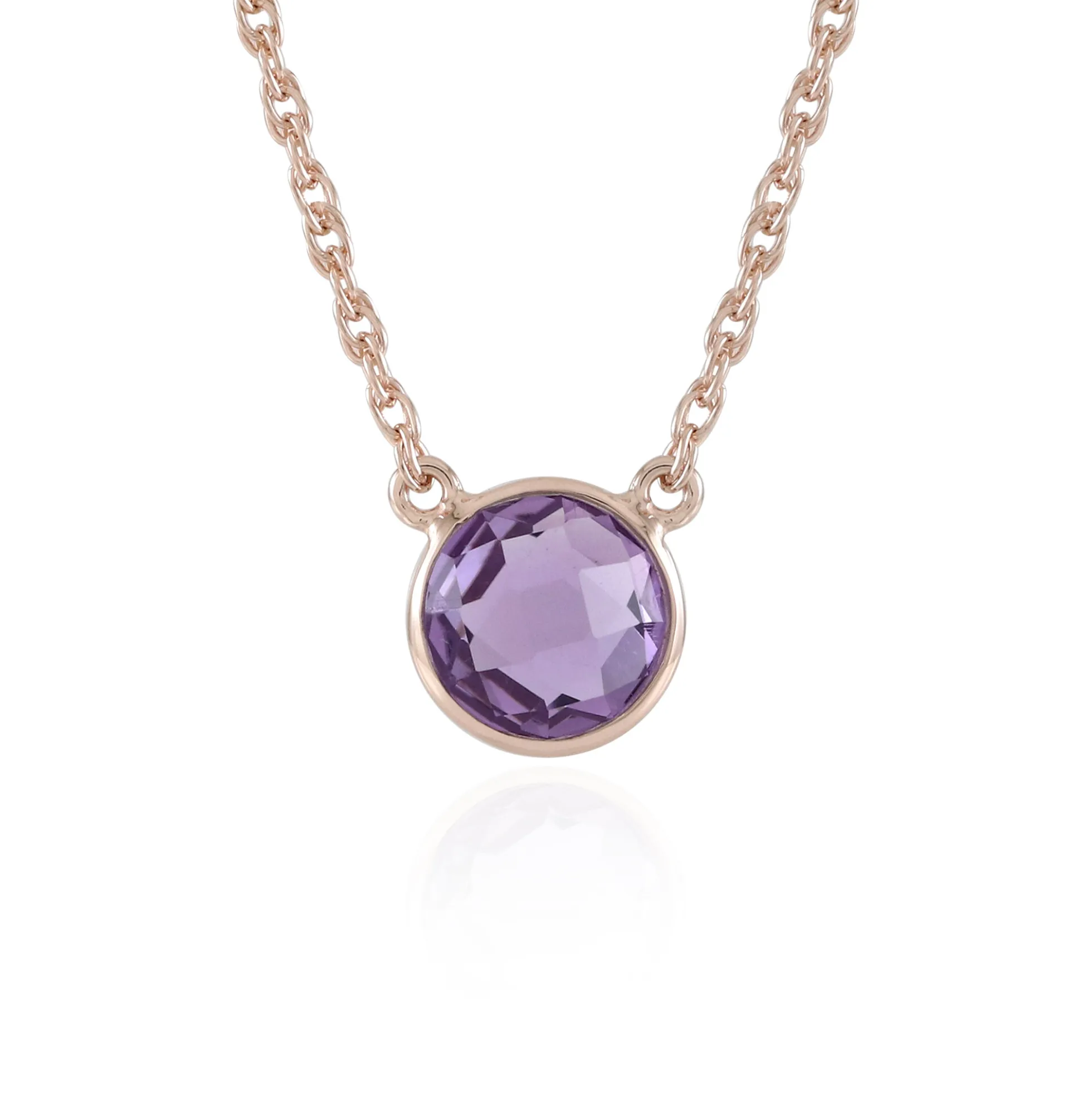 Lavendel-Amethyst-Silbercollier