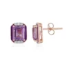 Lavendel-Amethyst-Silberohrringe