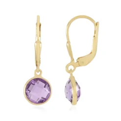 Lavendel-Amethyst-Silberohrringe