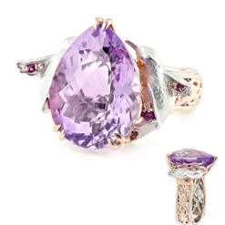 Lavendel-Amethyst-Silberring