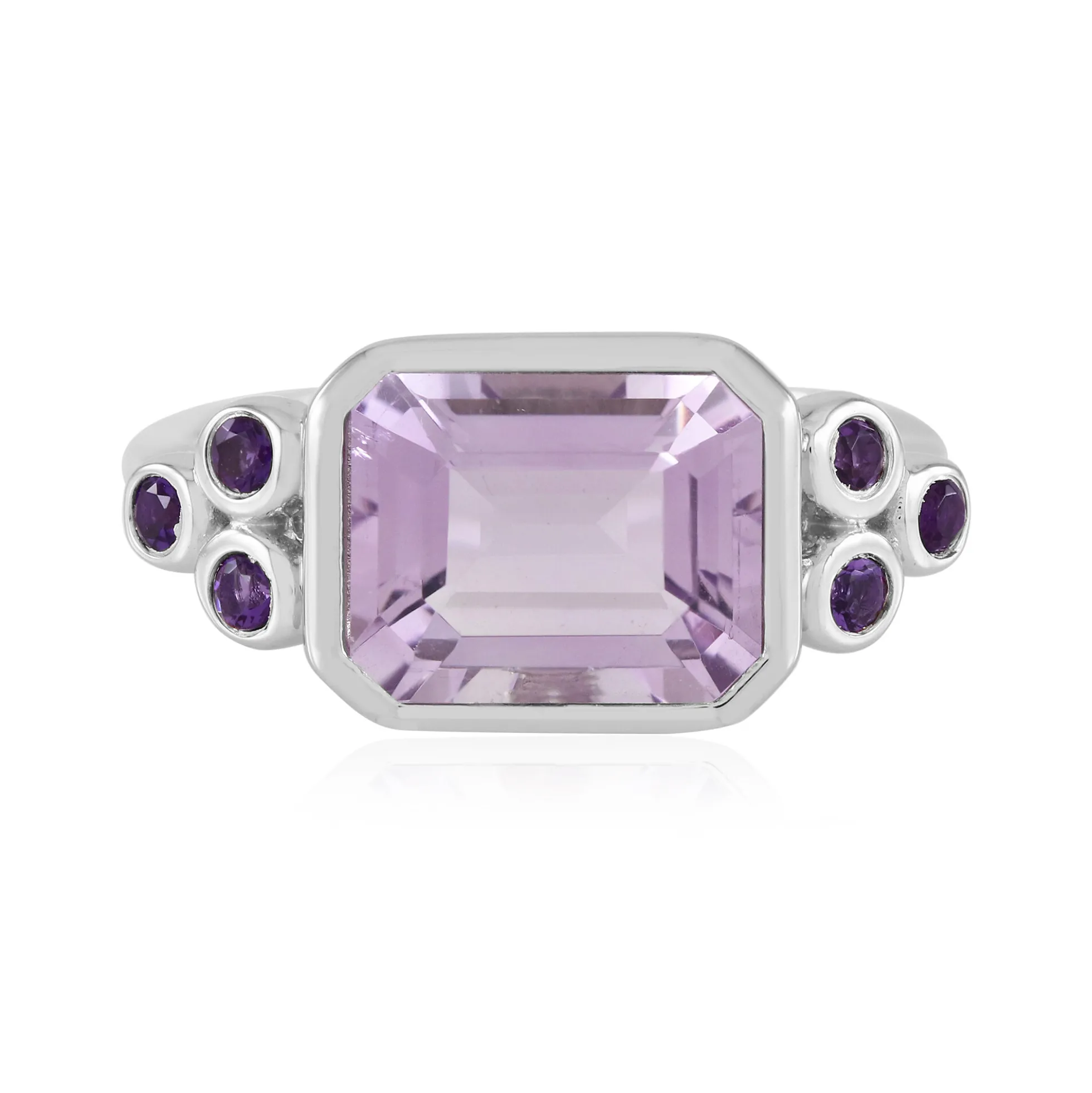 Lavendel-Amethyst-Silberring