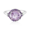 Lavendel-Amethyst-Silberring