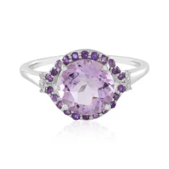 Lavendel-Amethyst-Silberring