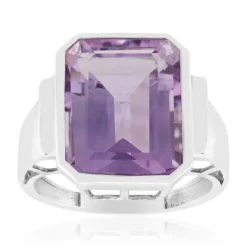 Lavendel-Amethyst-Silberring
