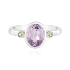 Lavendel-Amethyst-Silberring