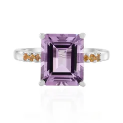 Lavendel-Amethyst-Silberring