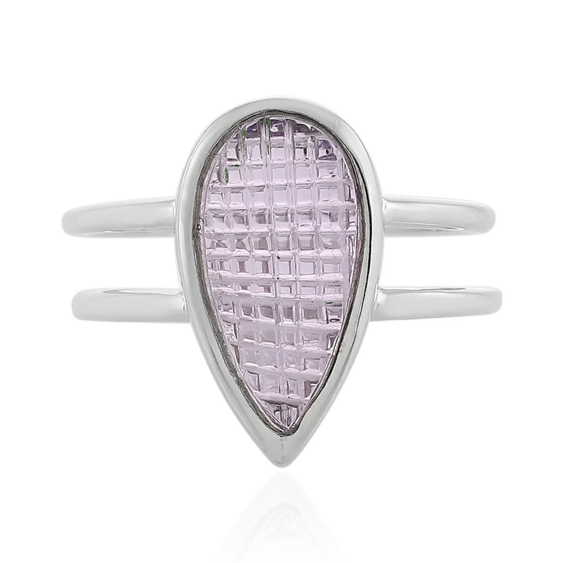 Lavendel-Amethyst-Silberring