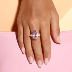 Lavendel-Amethyst-Silberring