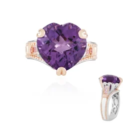 Lavendel-Amethyst-Silberring