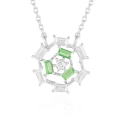 Lemshuku-Tsavorit-Silbercollier