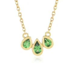 Lemshuku-Tsavorit-Silbercollier