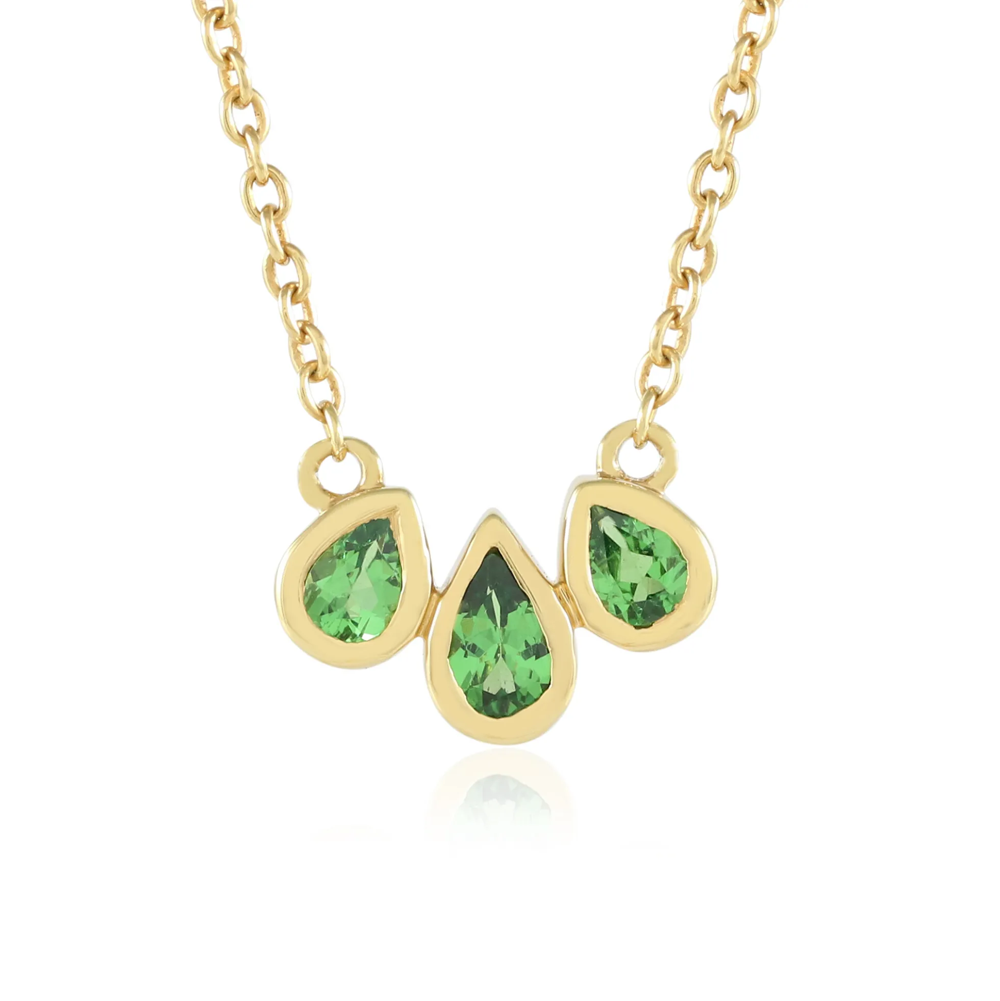 Lemshuku-Tsavorit-Silbercollier