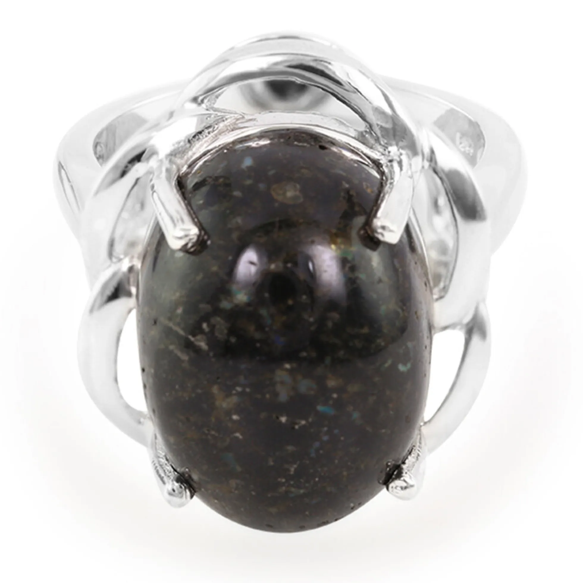 Leoparden-Opal-Silberring