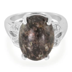 Leoparden-Opal-Silberring