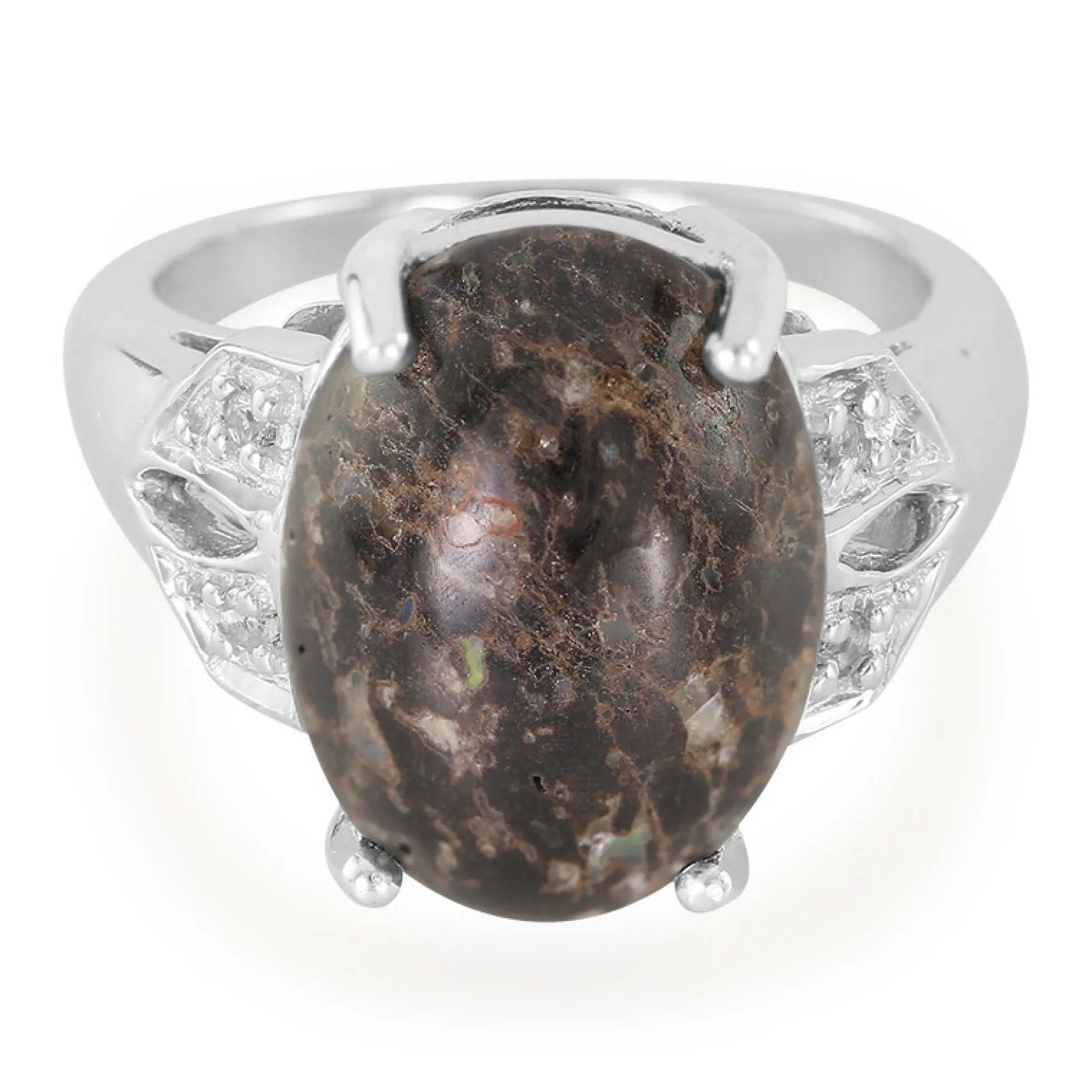 Leoparden-Opal-Silberring