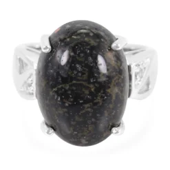 Leoparden-Opal-Silberring