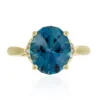Londonblauer Topas-Goldring