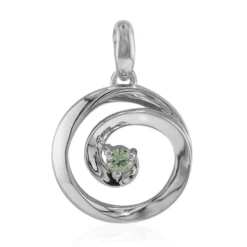 Madagaskar-Demantoid-Silberanhänger