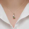 Madagaskar-Demantoid-Silberanhänger
