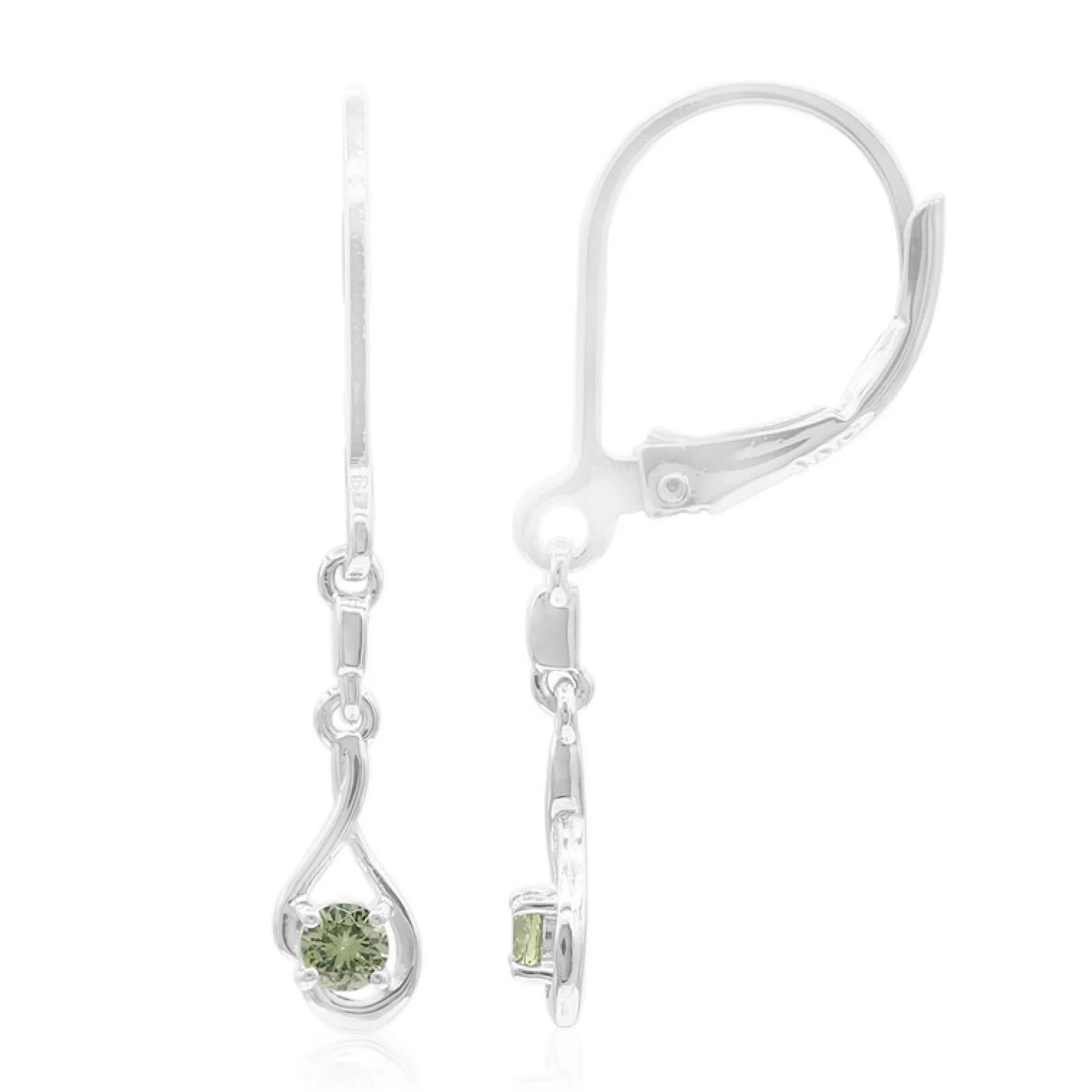 Madagaskar-Demantoid-Silberohrringe