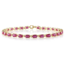 Madagaskar-Rubin-Silberarmband